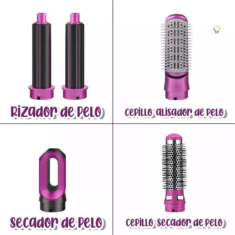 CEPILLO ESTILIZADOR DE CABELLO VOLUMINIZADOR 5 EN 1